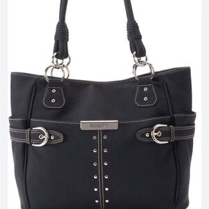 Rosetti Ring in the Tides Tote Bag Purse Black Silver